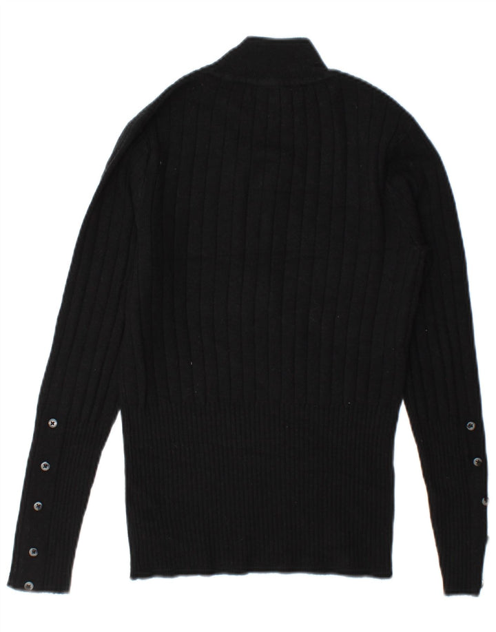 Marks & Spencer Damski sweter z golfem UK 8, mały, czarny