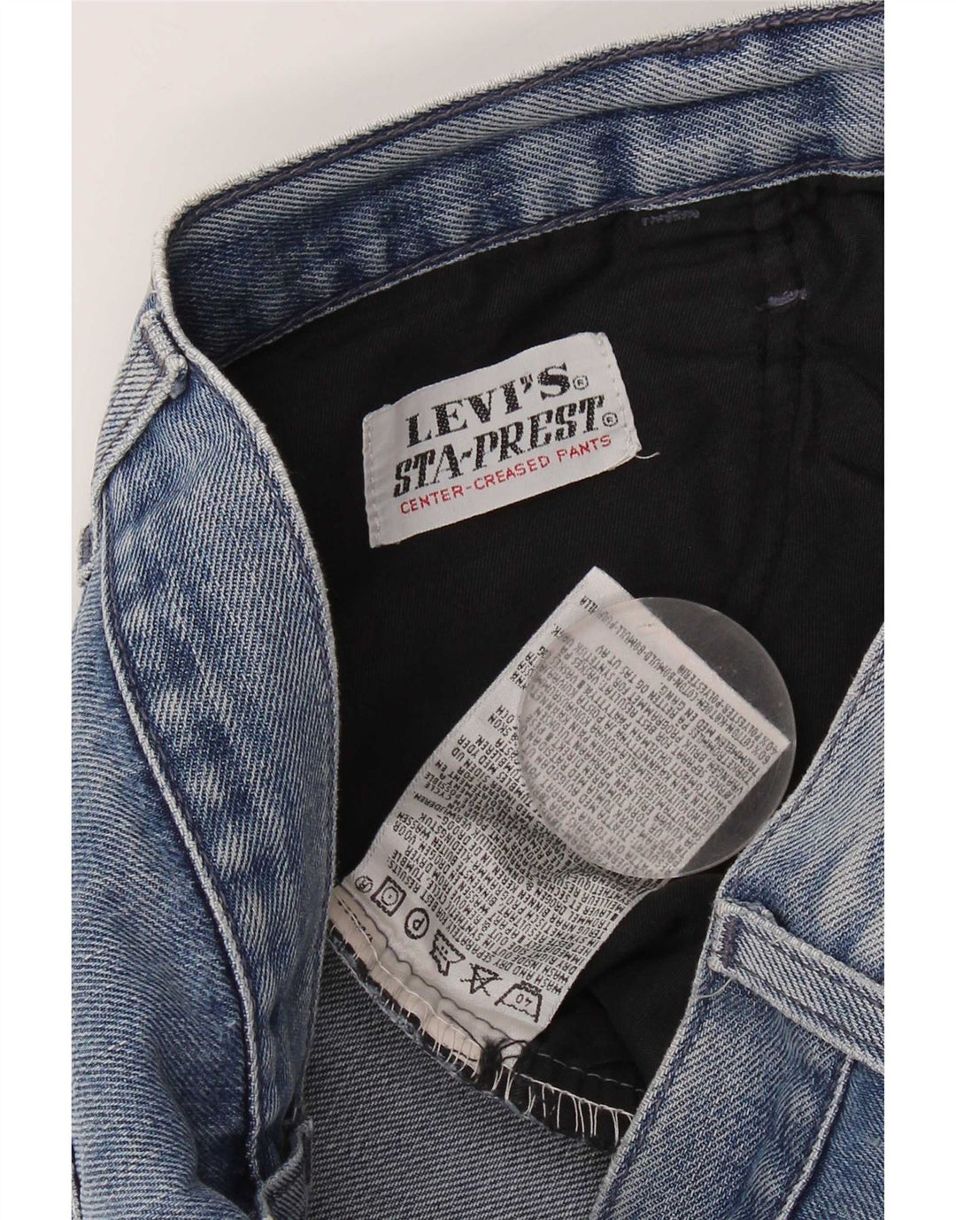 Damskie dżinsy Levi's w trudnej sytuacji, proste W28 L32, niebieska bawełna