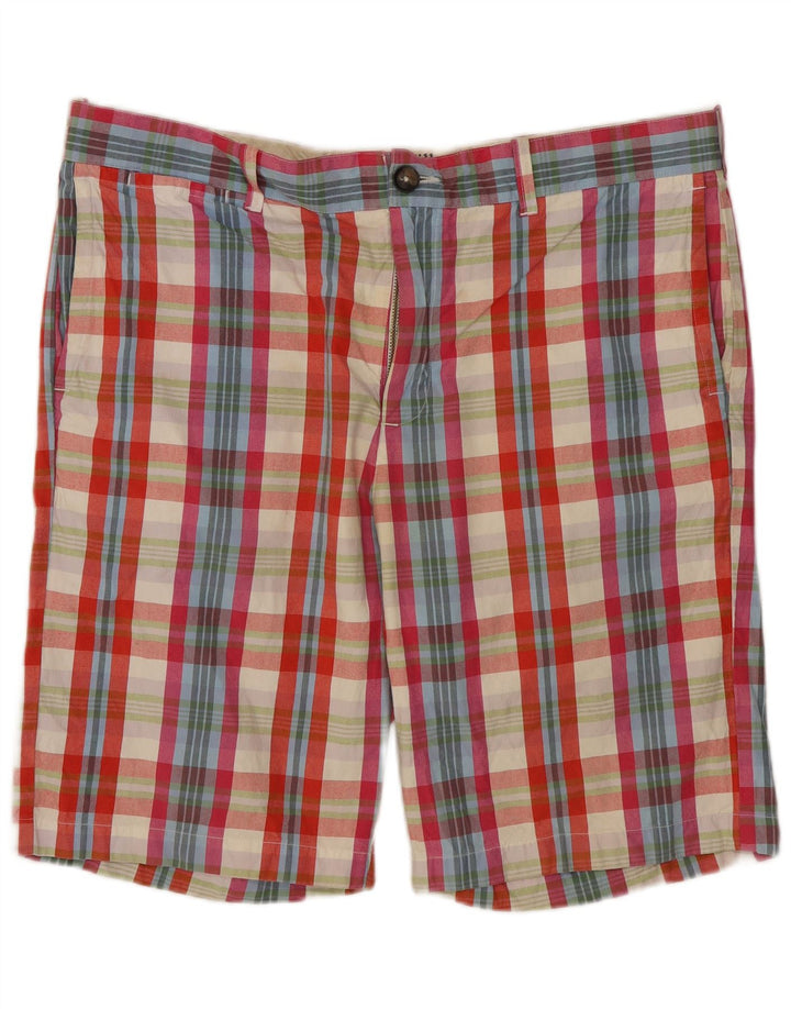 Męskie spodenki chino JACK WILLS W34, duża, wielokolorowa, bawełniana krata
