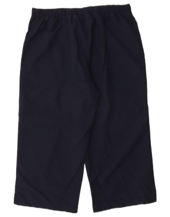 Damskie spodnie dresowe Reebok Capri UK 14, duże, granatowe, poliestrowe