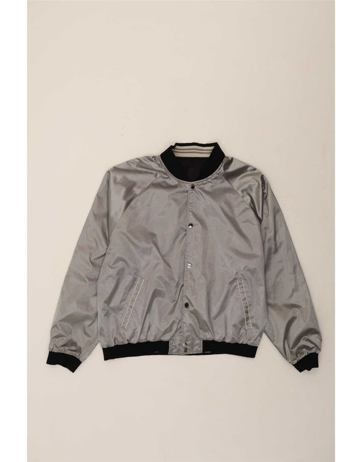Dwustronna męska kurtka w stylu vintage IT 54 2XL w kolorze czarnym