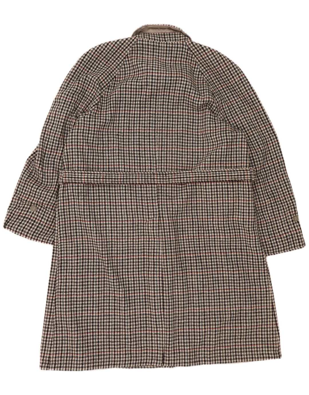 Męski dwustronny trencz Hamilton IT 56 3XL Szary poliester w kratkę