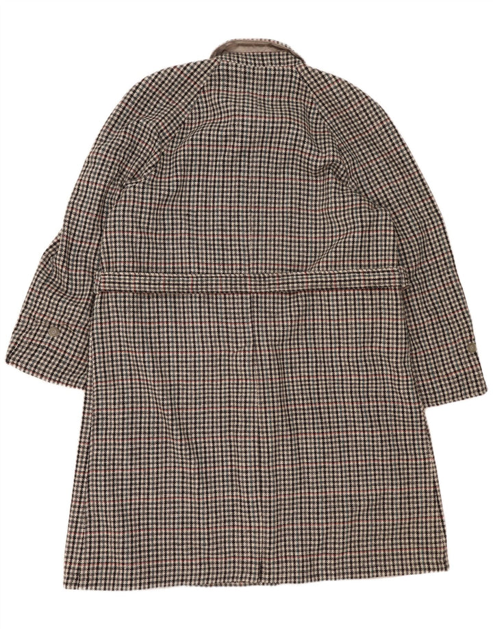 Męski dwustronny trencz Hamilton IT 56 3XL Szary poliester w kratkę