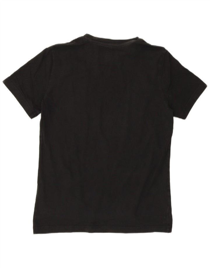 Męski T-shirt Puma z grafiką, mały, czarny, bawełniany w paski