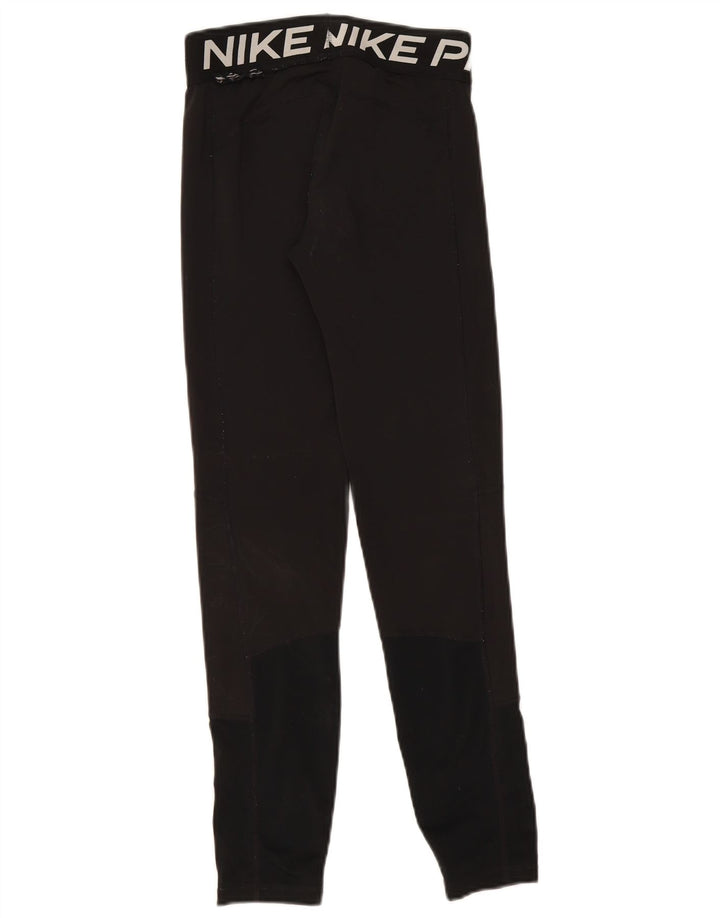 Dziewczęce legginsy z grafiką Nike 13-14 lat XL, czarne, poliestrowe