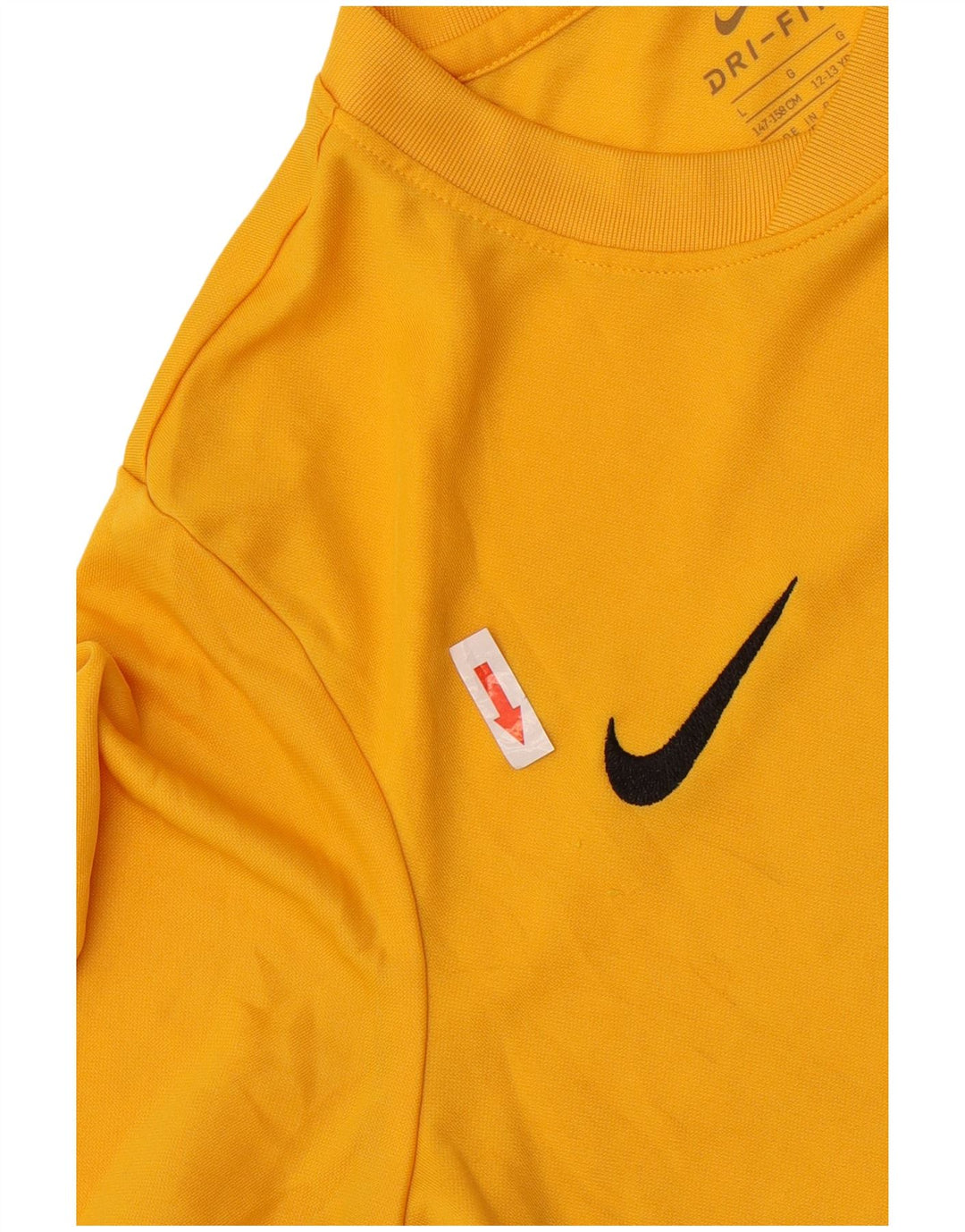 Chłopięcy T-shirt Nike Dri Fit na 12-13 lat, duży, żółty, poliester