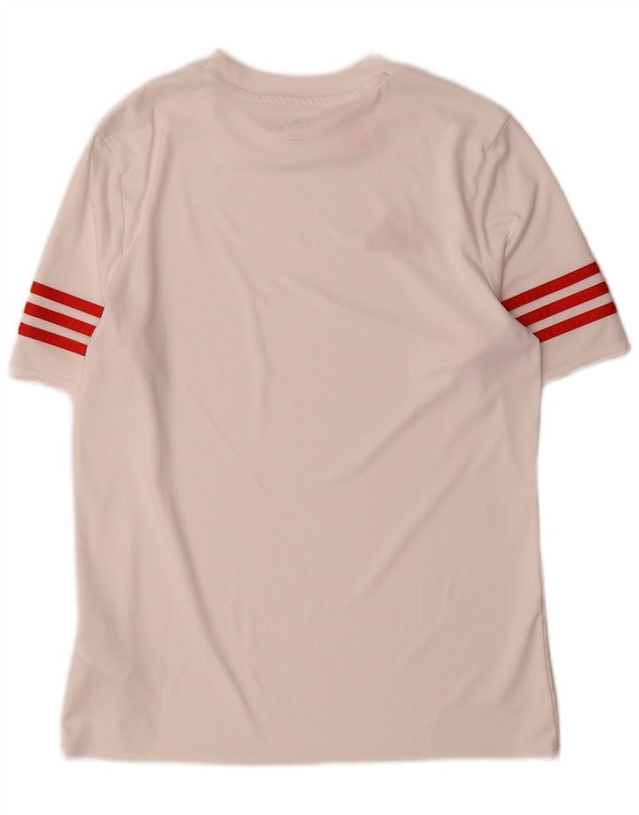Adidas Chłopięca Koszulka Climalite Top 13-14 Lat XL Biały Poliester