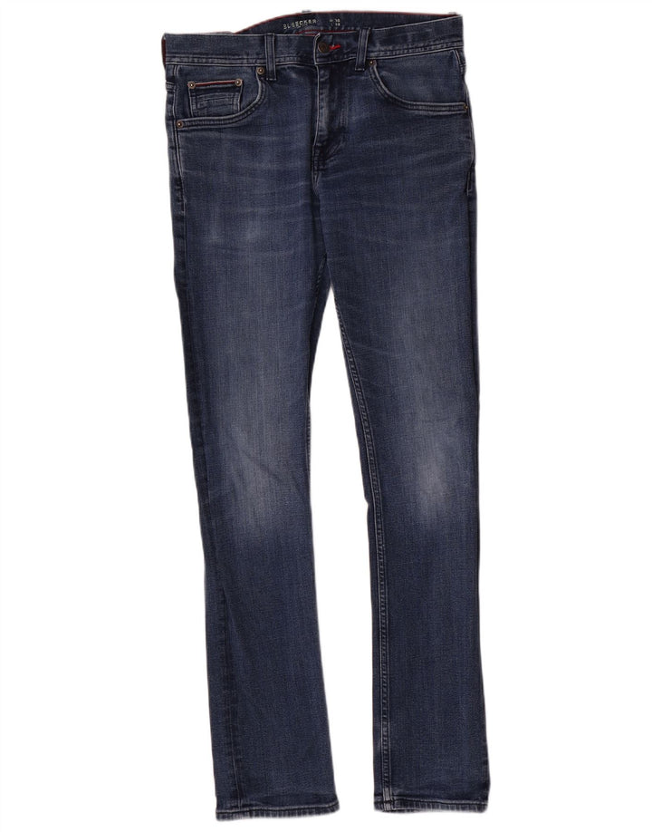 Damskie dżinsy Tommy Hilfiger Bleecker Slim W30 L32 Niebieska bawełna