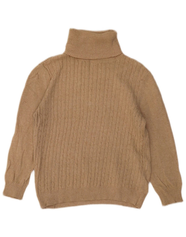 Damski sweter Zara z okrągłym dekoltem UK 12, średni beż, bawełna