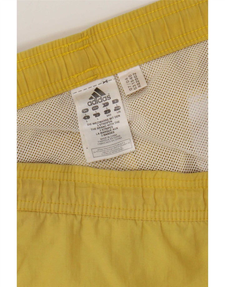 Męskie spodenki kąpielowe Adidas Cargo, duże, żółte, nylonowe