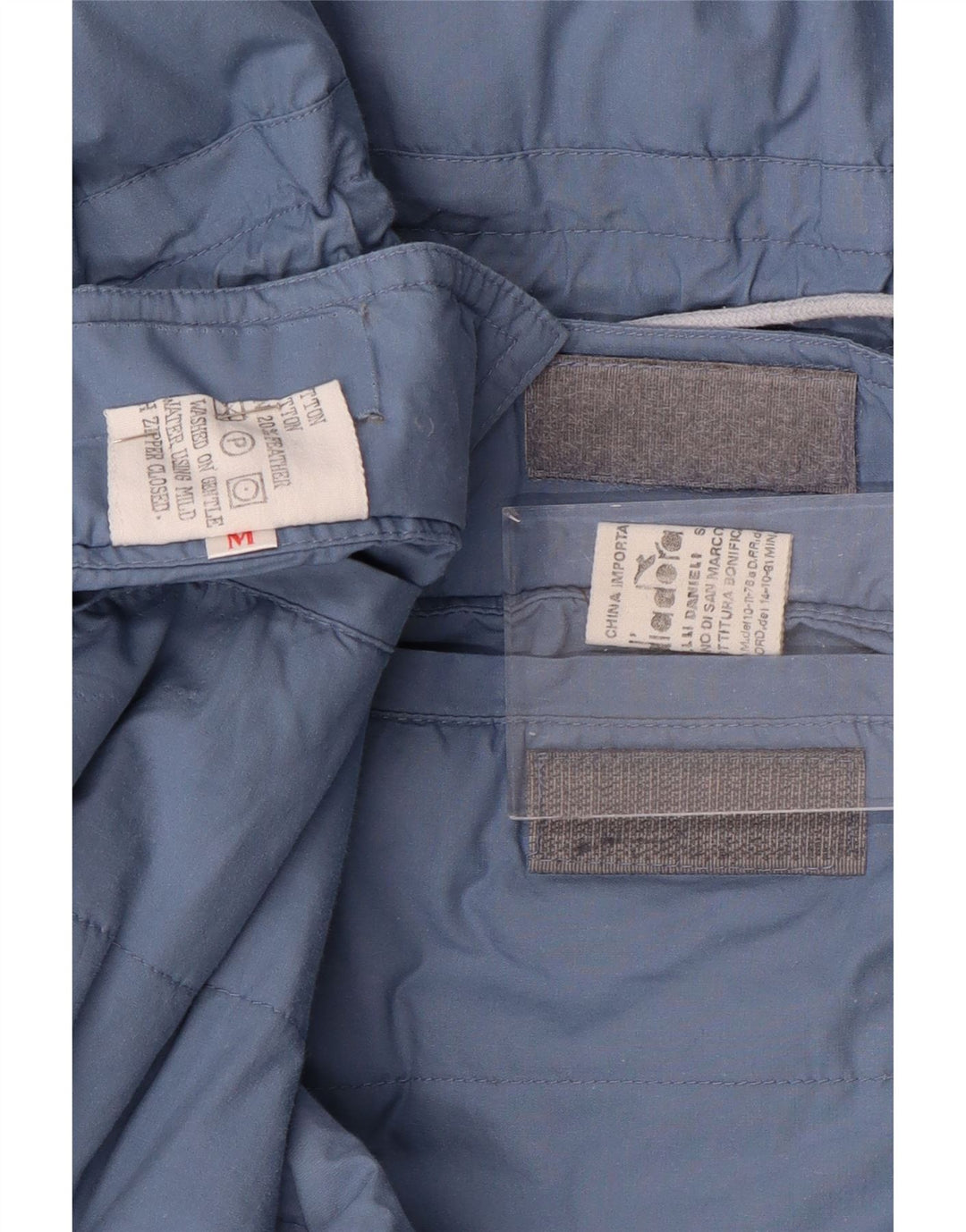 DIADORA Męska, dwustronna, wyściełana kurtka o luźnym kroju, UK 38, średnia niebieska bawełna