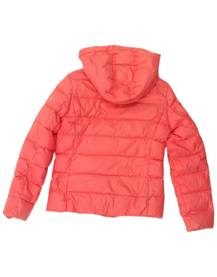 Damska ocieplana kurtka z kapturem Woolrich UK 10 Small Pink Poliamid