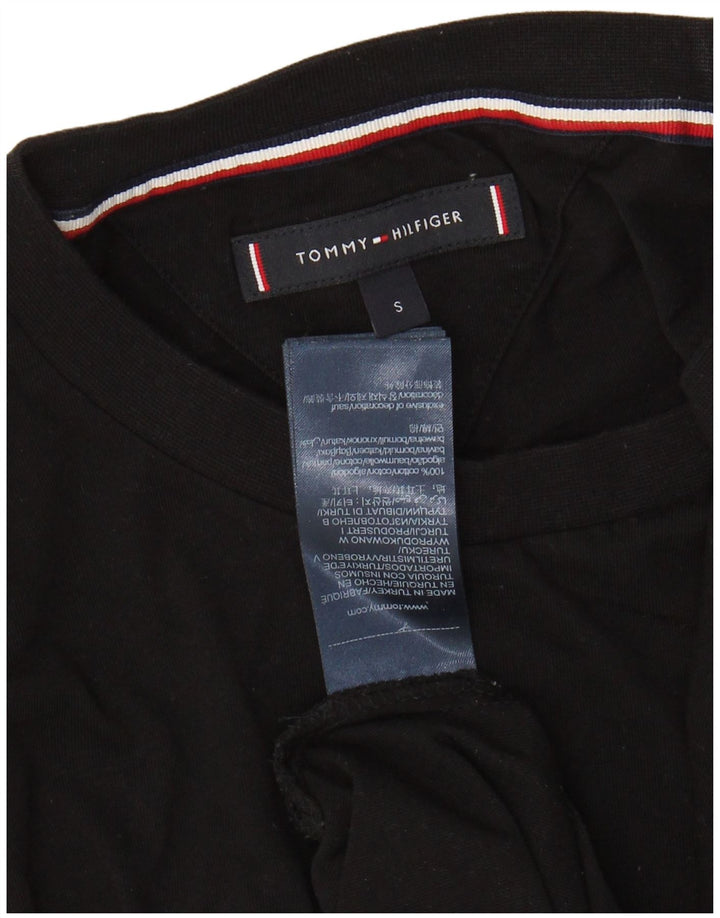 T-shirt męski TOMMY HILFIGER, mały, czarny, bawełniany