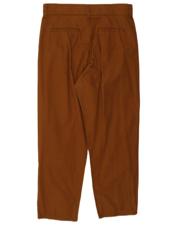 Damskie spodnie chino z wysokim stanem, duże W30 L27, Zara, brązowe