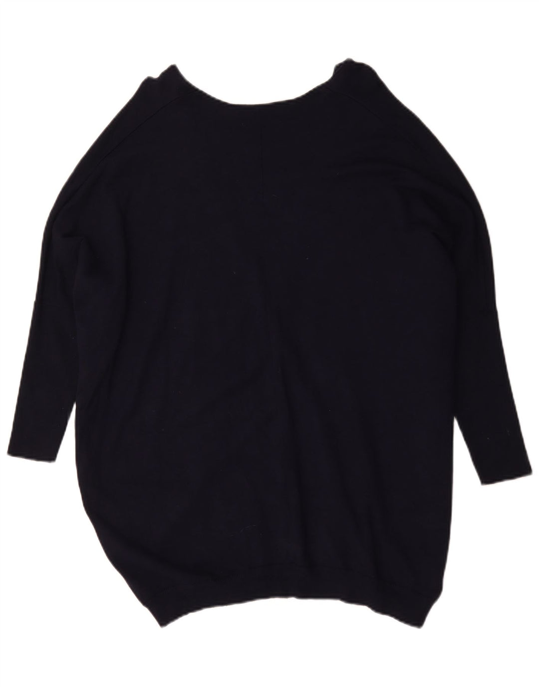 Sweter damski Zara Oversize z dekoltem w kształcie litery V, UK 14, średni granatowy