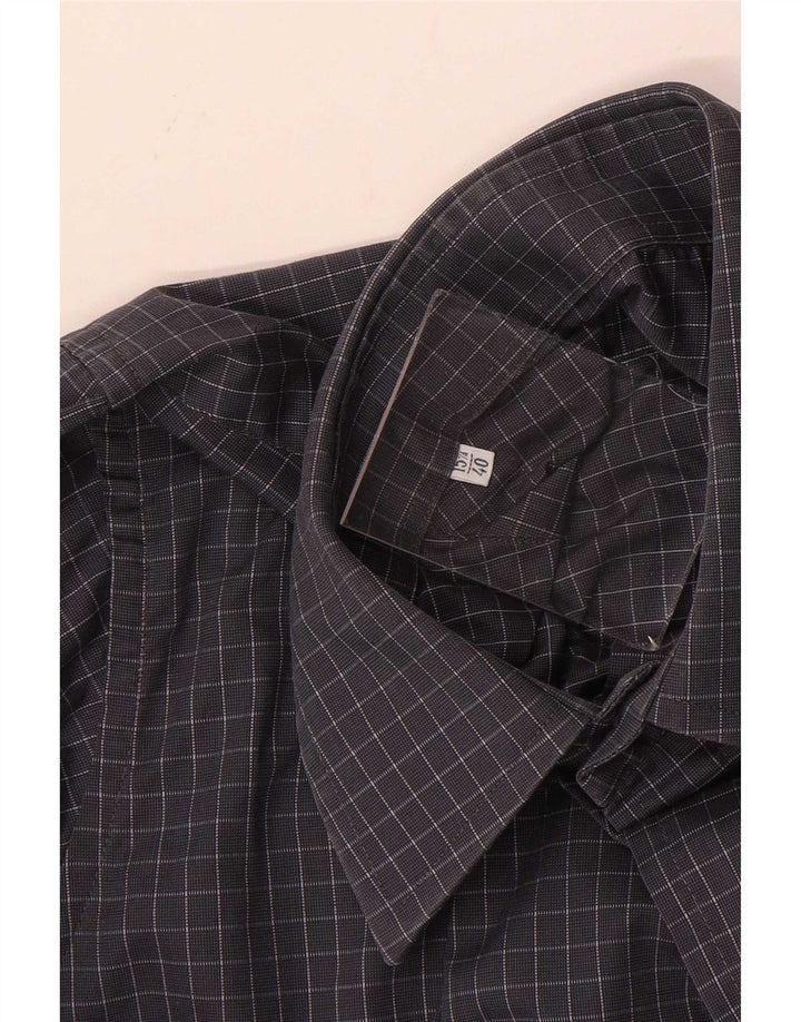 Koszula męska Yves Saint Laurent, rozmiar 40 15 3/4, średnia szara kratka