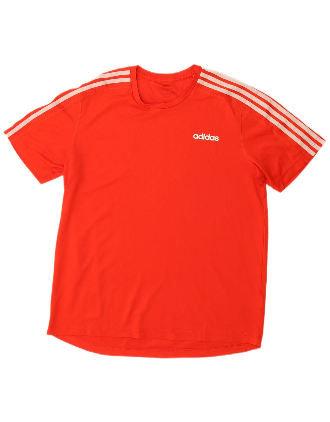 Męski T-shirt ADIDAS Climalite, duży, czerwony, poliester