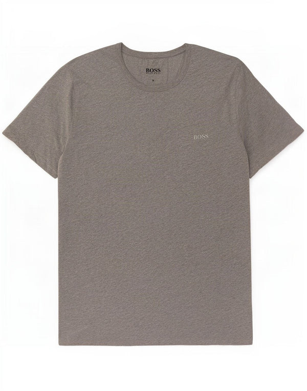 Hugo Boss Mens T-Shirt Top Medium Grey Cotton