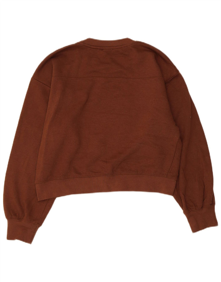 Damski sweter oversize ZARA Crop UK 10 Small Brown