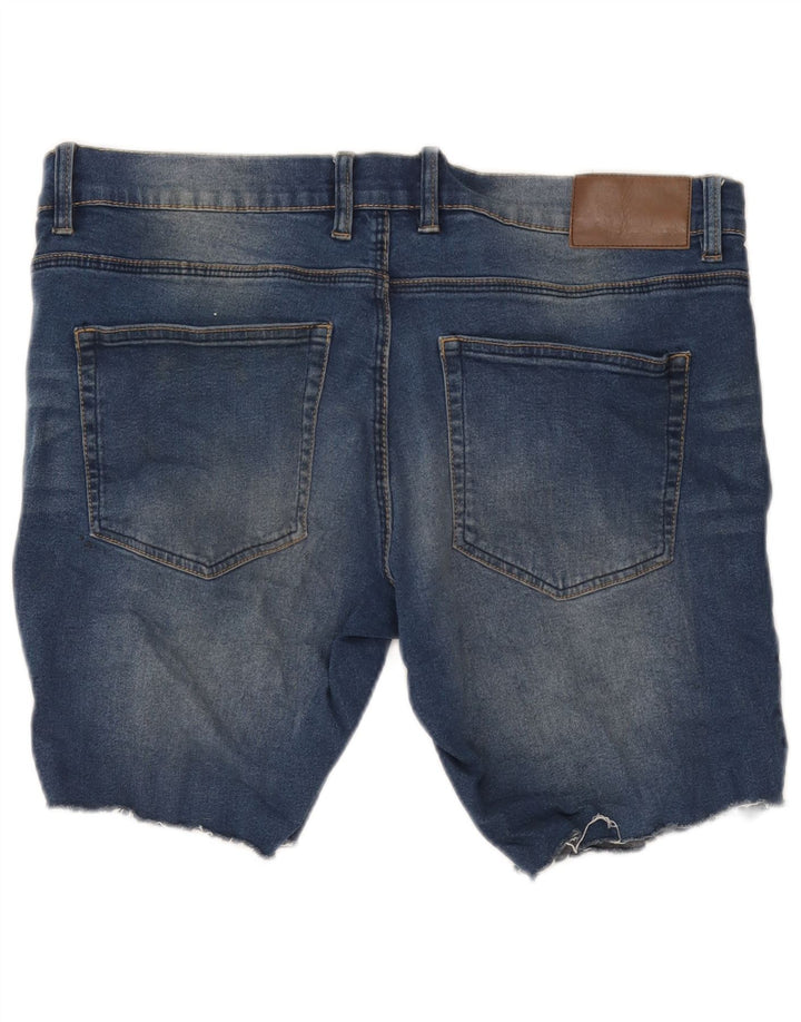 Męskie spodenki jeansowe French Connection W32 Średnioniebieskie, bawełniane