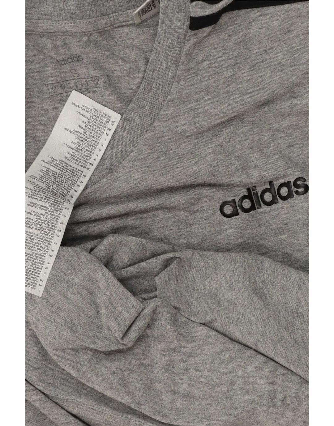 Adidas Męska Koszulka Top Mała Szara Bawełna