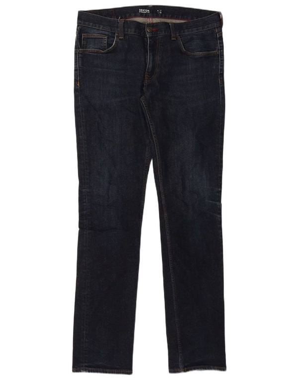 Męskie jeansy Denton Straight Jeansy Tommy Hilfiger W36 L34 Granatowe