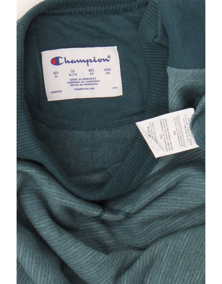 Męska bluza Champion XL, niebieska, z blokami kolorów, bawełniana