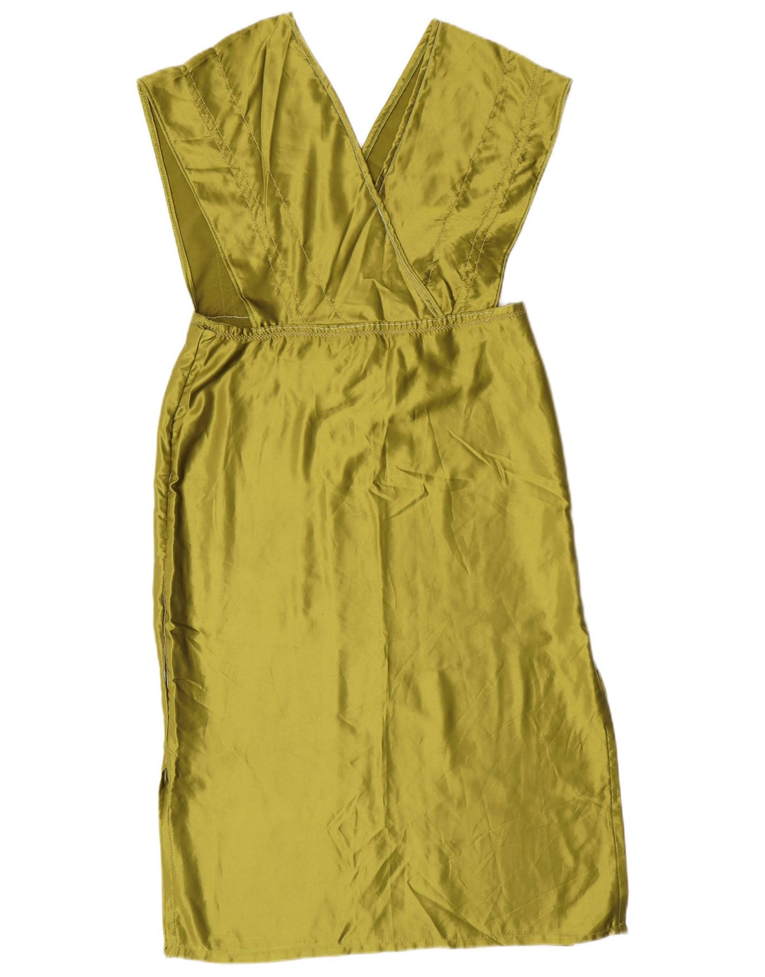 Sukienka damska w stylu vintage UK 14, duża, zielona