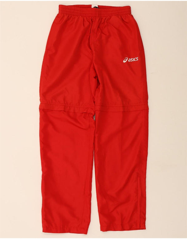 ASICS Womens Tracksuit Trousers UK 14 Large  Red Polyester