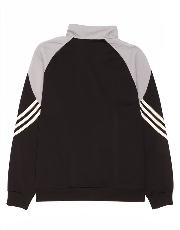 Adidas Chłopięca bluza dresowa Top 13-14 lat XL Czarny poliester z blokami kolorów