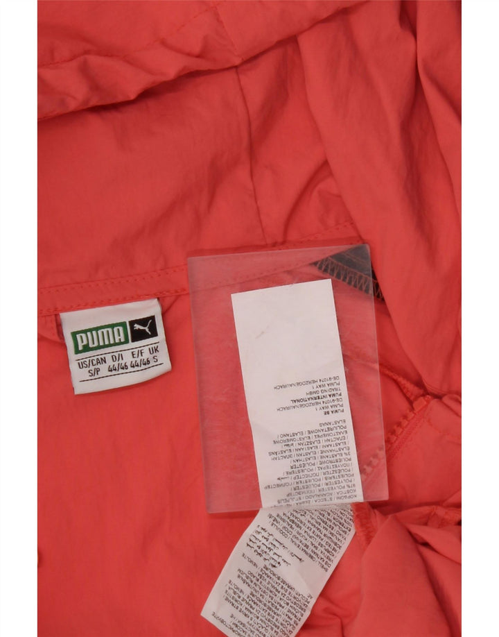 Damski sweter z kapturem PUMA, oversize, z grafiką, UK 10, mały, różowy, z blokami kolorów