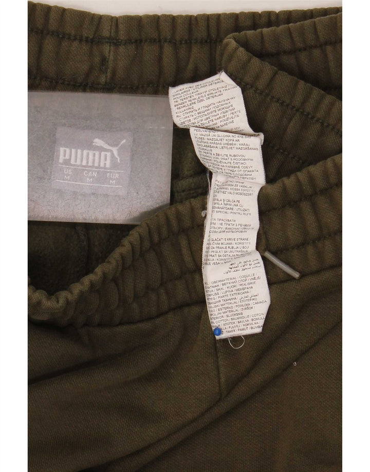 Męskie spodnie dresowe Puma Joggers, średnia bawełna khaki