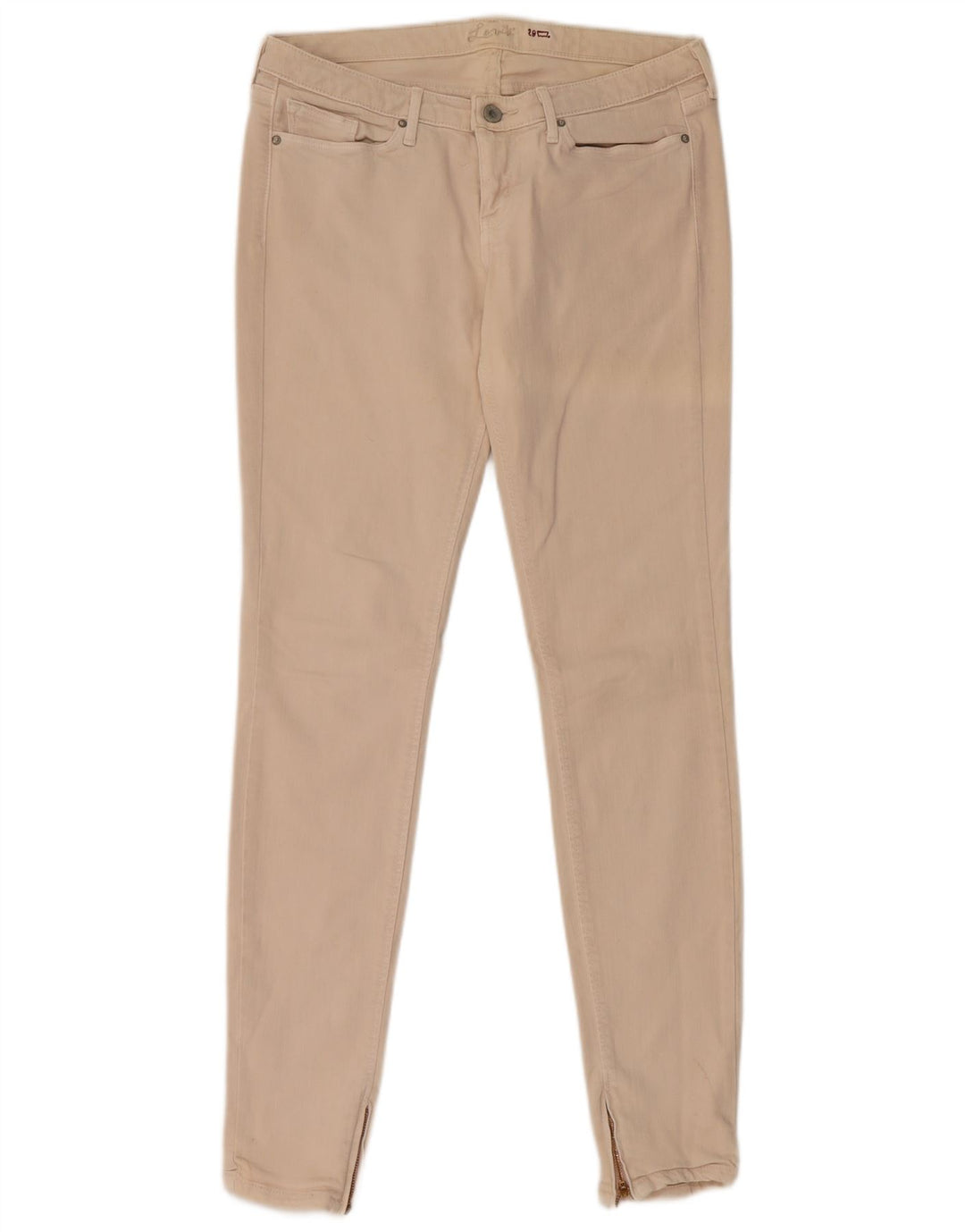 Męskie jeansy Levi's Skinny W29 L34 Beżowa bawełna