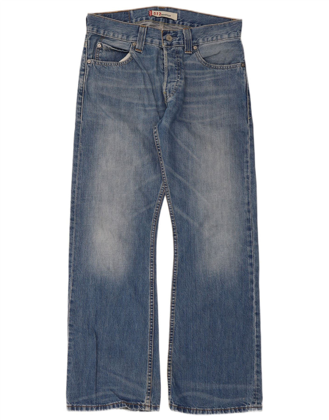 Damskie jeansy Levi's 512 Bootcut W32 L30 Niebieska bawełna