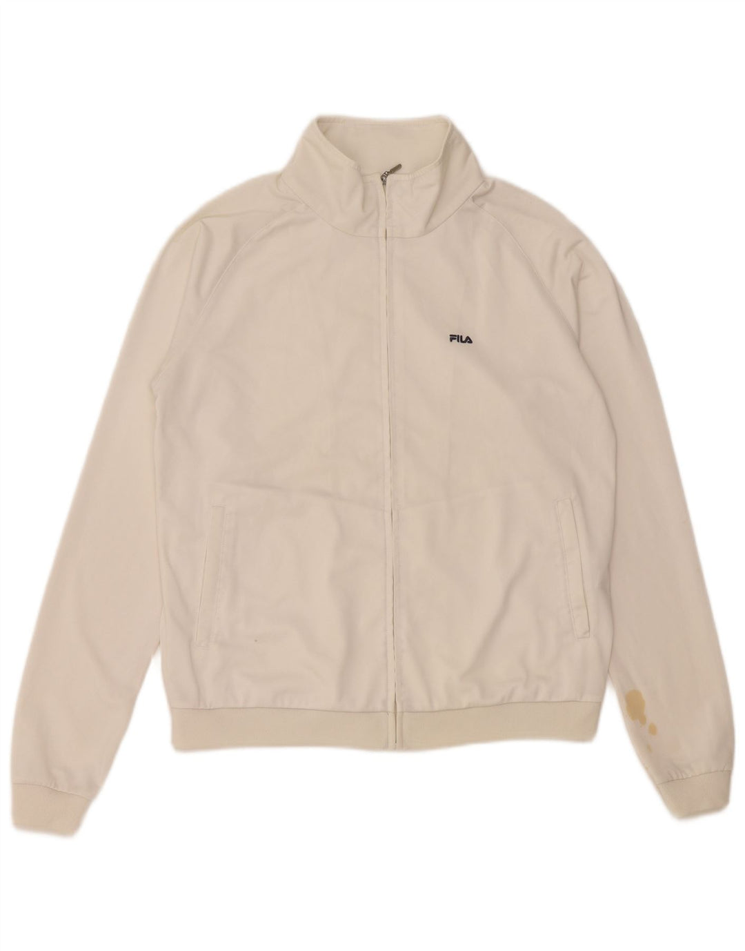 Damska kurtka dresowa FILA UK 12, średni biały poliester