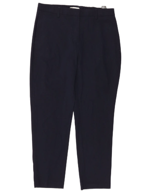 Marks & Spencer Damskie spodnie z wysokim stanem UK 12 Medium W30 L25 Nav