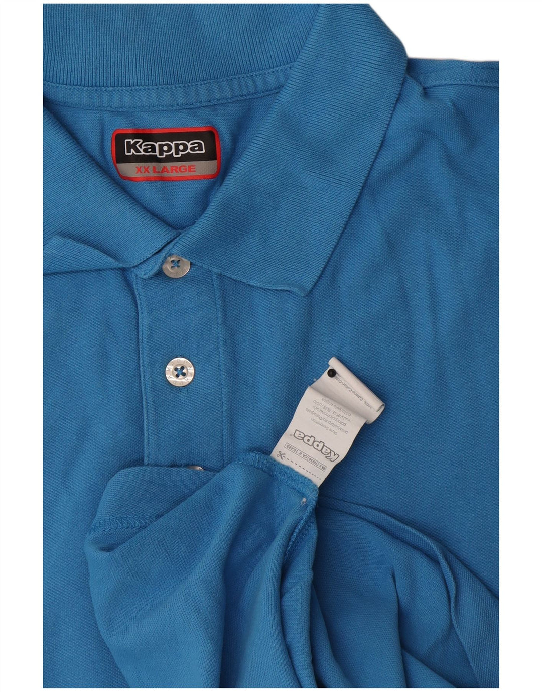 Męska koszulka polo Kappa 2XL, niebieska, bawełniana