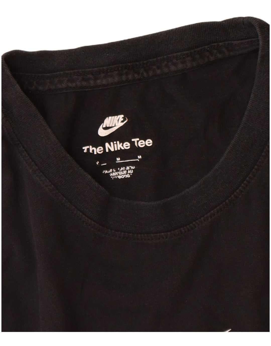 Męski T-shirt z grafiką Nike, średni czarny, bawełniany