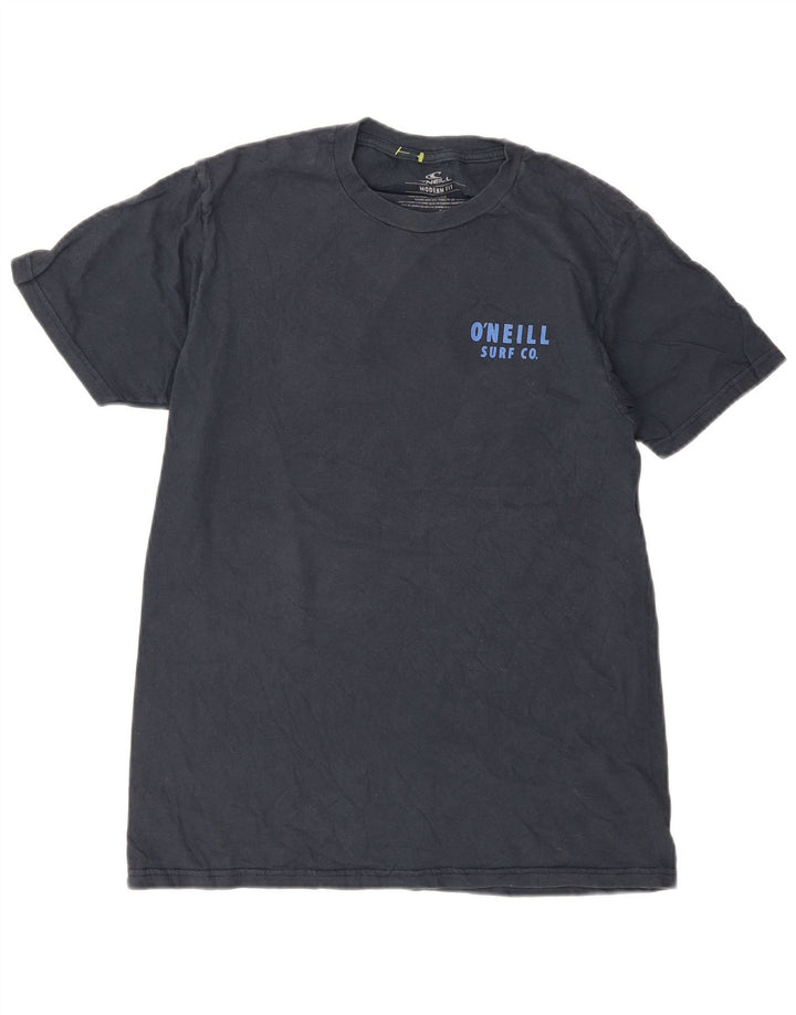 Męski T-shirt z grafiką O'NEILL o nowoczesnym kroju, średni, granatowy, bawełniany
