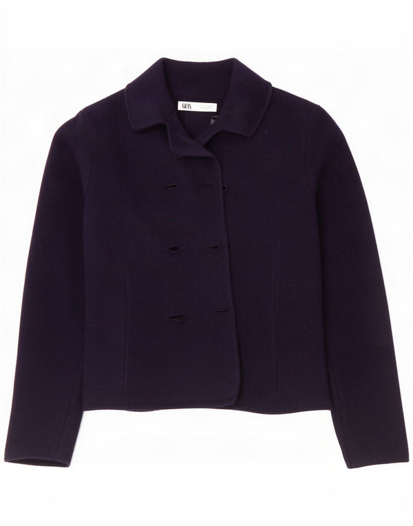 Marynarka damska Zara UK 14 Medium Navy Blue Wool