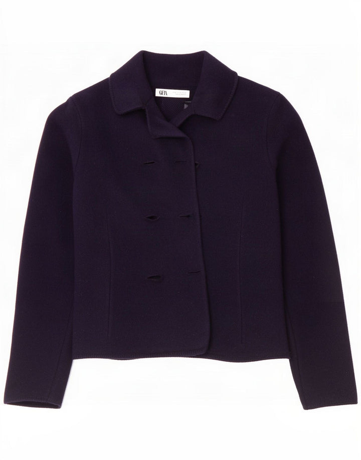 Marynarka damska Zara UK 14 Medium Navy Blue Wool