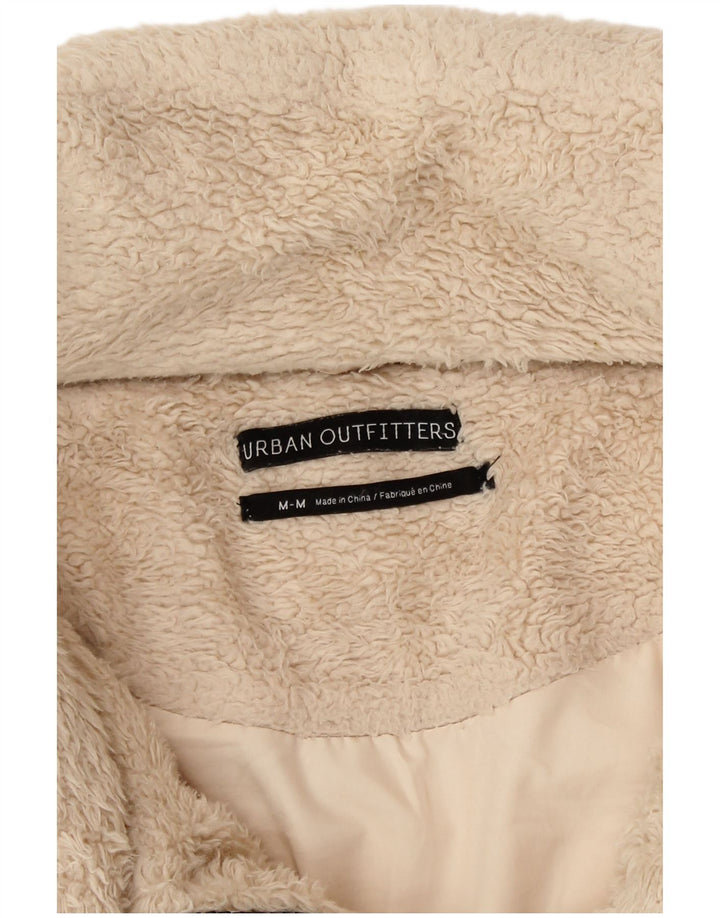 Urban Outfitters Damska, oversize'owa, wyściełana kurtka polarowa UK 14, średni beż
