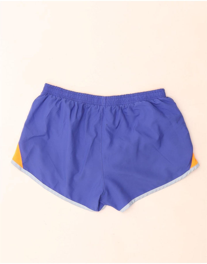 Damskie spodenki sportowe Nike UK 14, średni niebieski, poliester z blokami kolorów