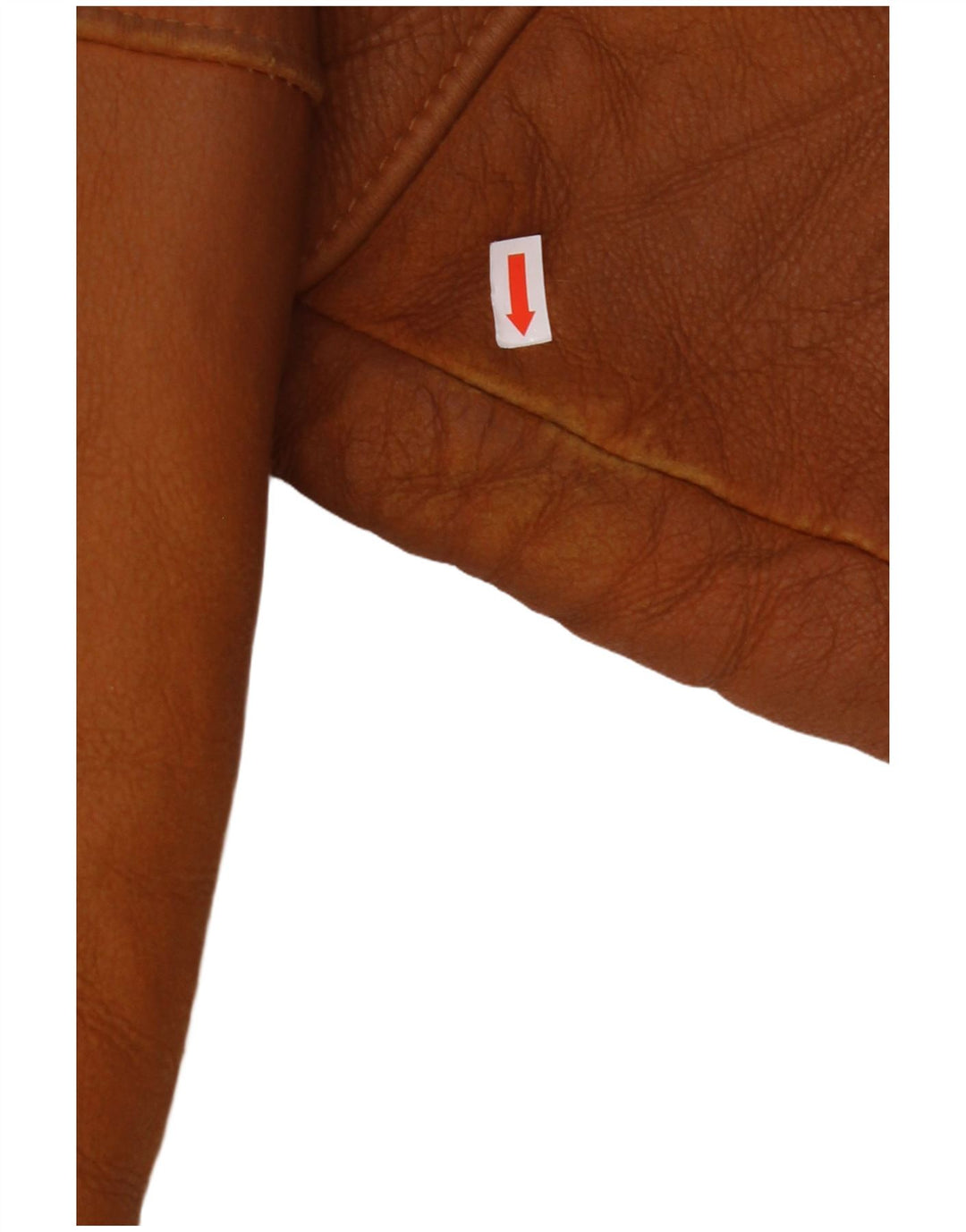 MABRUN Męska kurtka Shearling UK 36 Mała brązowa skóra