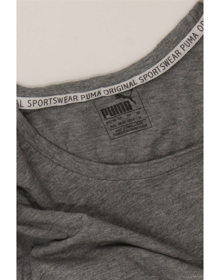 Męski T-shirt z grafiką PUMA, średni szary