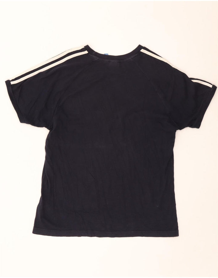 Adidas Męski T-shirt Top Duży Czarny Bawełniany