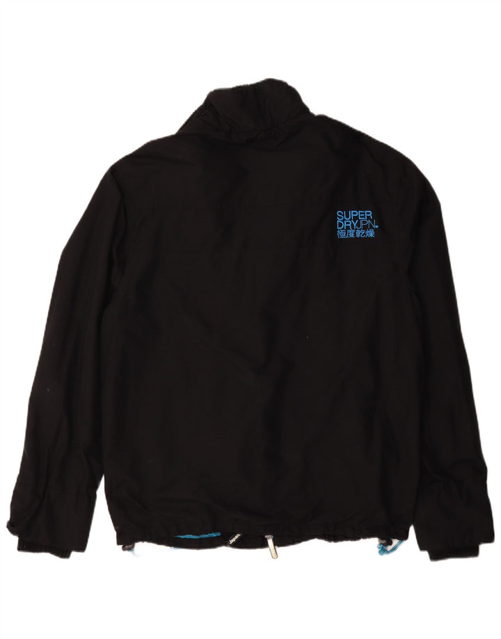 Męska kurtka wiatrówka Superdry Graphic UK 44 2XL Czarny nylon