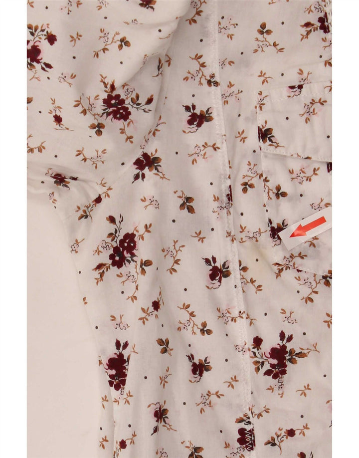Koszula damska Laura Ashley UK 12 Średniobiała w kwiaty