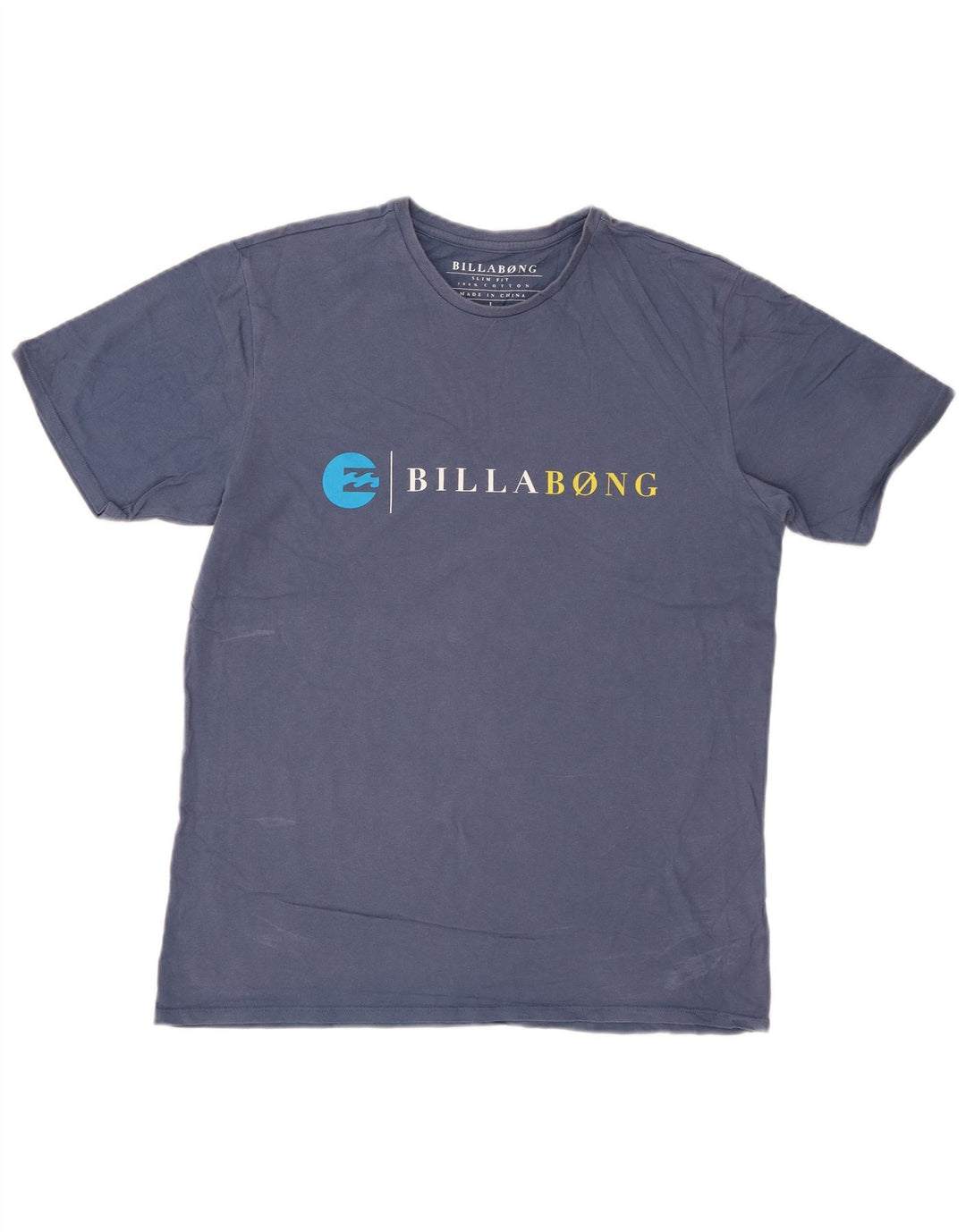 Męski T-shirt z grafiką BILLABONG o dopasowanym kroju, duży, granatowy, bawełniany