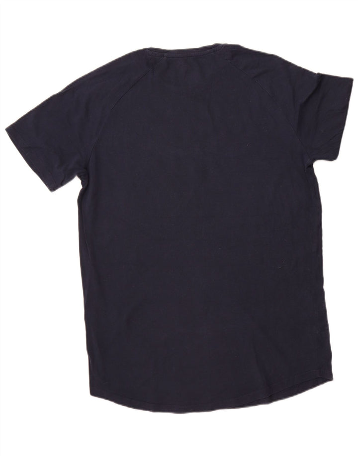 T-shirt męski JACK & JONES, średni, granatowy, bawełniany